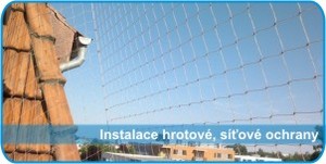 Ukázky instalací hrotového, síťového, lankového systému